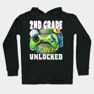 2nd Grade Level Unlocked Video Game Hoodie